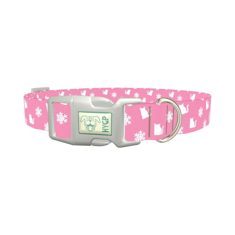Snowflake Cat Dog Collar - plastic silver