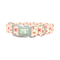Valentine Mug and Envelope Dog Collar - plastic silver