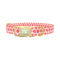Geometric Easter Egg Dog Collar - plastic gold