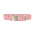 Cosmic Starry Dog Collar - metal silver