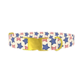 Striped Stars Dog Collar - metal gold