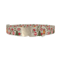 Vintage Christmas Dog Collar - metal silver