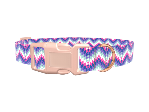 Geometric Chevron Dog Collar
