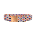 Colorful Bat Pattern Dog Collar - metal rose gold
