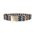 Tribal Ikat Dog Collar - metal silver