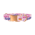 Birthday Cake Celebration Dog Collar - metal rose gold