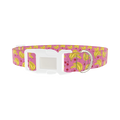 Banana Cherry Dog Collar - plastic silver