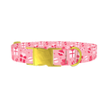 Christmas Gift Dog Collar - metal gold