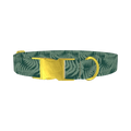 Fern Leaf Dog Collar - metal gold