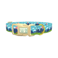 Mountain Landscape Dog Collar - plastic gold