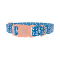 Musical Notes Dog Collar - plastic rose gold