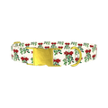 Christmas Mistletoe Dog Collar - metal gold