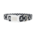 Pirate Dog Collar - plastic silver