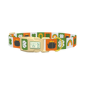 Rainbow Luck Dog Collar - plastic gold