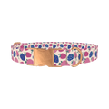 Fruit Strawberry Dog Collar - metal rose gold