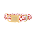 Lobster Pattern Dog Collar - plastic gold