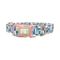 Geometric Shapes Dog Collar - plastic rose gold