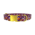 Tribal Triangle Pattern Dog Collar - metal rose gold