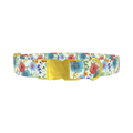 Floral Garden Dog Collar - metal gold