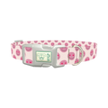Heart Eyes Emoji Dog Collar - plastic silver