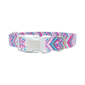 Tribal Chevron Dog Collar - plastic rose gold