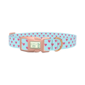 Hearts Pattern Dog Collar - plastic rose gold