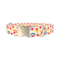 Heart Paw Dog Collar - metal silver