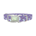 Purple Unicorn Magic Dog Collar - plastic silver