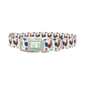 Rooster Sun Dog Collar - plastic silver