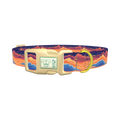 Sunset Cloud Dog Collar - plastic gold