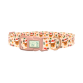 Festive Deer Gift Dog Collar - plastic rose gold