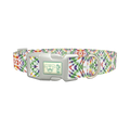 Tie Dye Pattern Dog Collar - plastic silver