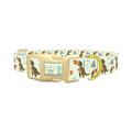 Dinosaur Fire Breath Dog Collar - plastic gold