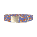 Corgi Heart Dog Collar - metal silver