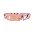 Halloween Trick or Treat Dog Collar - plastic rose gold