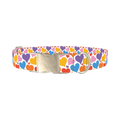 Multicolor Heart Dog Collar - metal silver