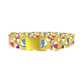Beach Ball Dog Collar - metal gold