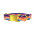 Sunset Cloud Dog Collar - metal rose gold