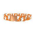 Halloween Ghost Stars Dog Collar - metal rose gold