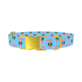 Candy Cane Bow Dog Collar - metal gold