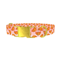 Croissant Pattern Dog Collar - metal gold