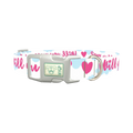 Romantic Heart Dog Collar - plastic silver