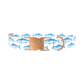 Ocean Fish Dog Collar - metal rose gold