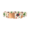 Oktoberfest Music Dog Collar - metal silver