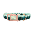 Forest Mountain Dog Collar - plastic rose gold