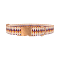 Geometric Rhombus Dog Collar - metal rose gold