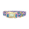 Blue Banana Dog Collar - plastic gold