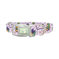 Mardi Gras Mask Dog Collar - plastic silver