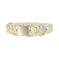 Wildflower Meadow Dog Collar - metal silver