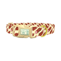 Geometric Sausage Dog Collar - plastic gold